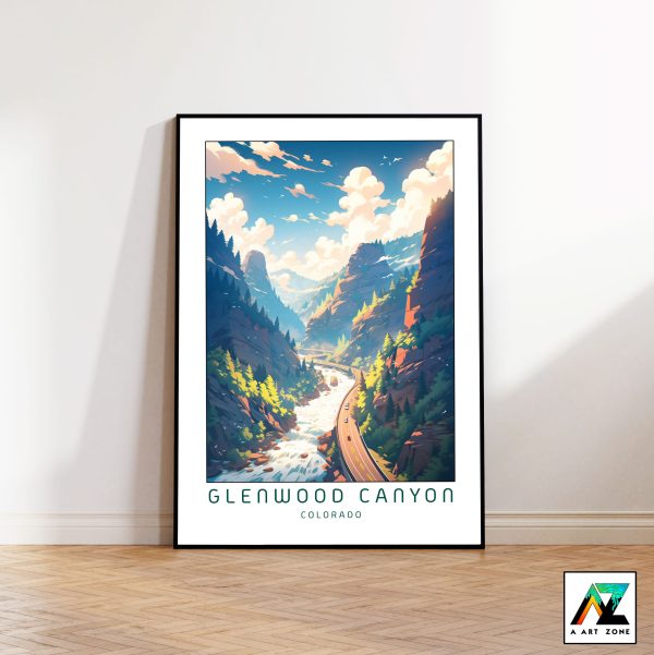 Rugged Canyon Retreats: Glenwood Canyon Framed Wall Art
