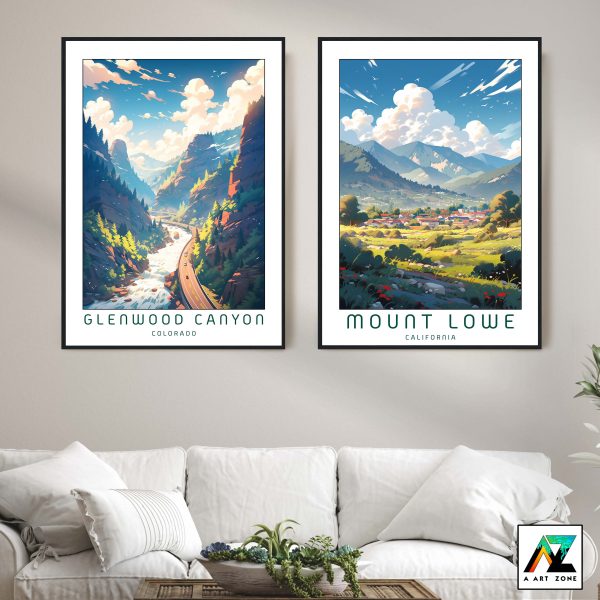 Elegance of the Canyon: Framed Wall Art of Glenwood Canyon