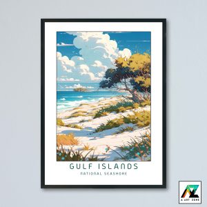 Gulf Islands National Seashore Okaloosa County Florida USA - National Seashore Scenery Artwork